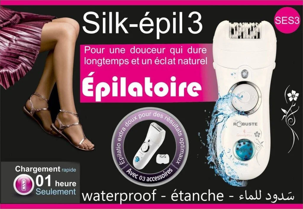 Epilateur électrique Rechargeable Robuste Silk-épil 3 SES3