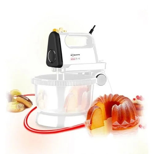 Batteur avec bol rotatif 300W Blanc Robuste T300