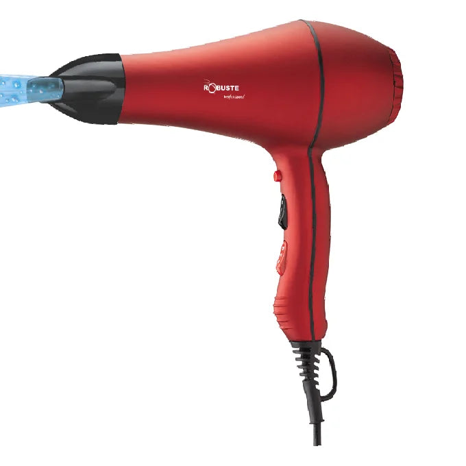 Sèche cheveux professionnel 2000W Rouge Robuste Pro 2000