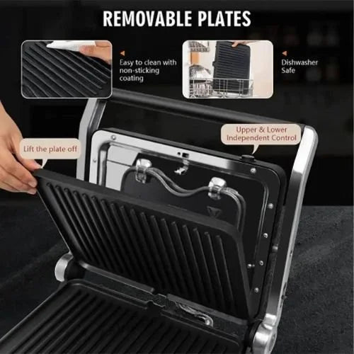 Panineuse Et Grill – 1800W – Ouverture 180° SilverCrest GC5408A-CB