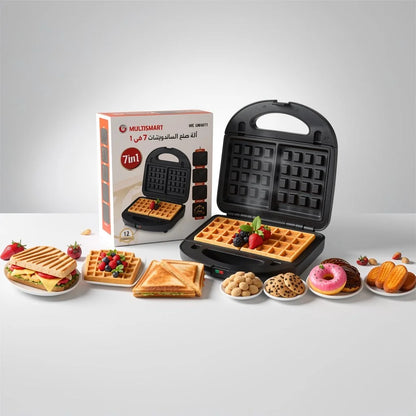 Panineuse inox 7 En 1 – 750W – 12X24 CM MultiSmart MS-SW4017