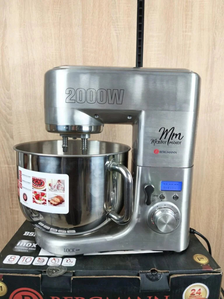 Pétrin double crochet Bergmann 2000 W 10L BSM-2020