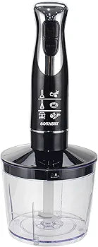 Bras mixeur plongeant 3 en 1 à 600 W Sonashi SHB-187JCW Noir