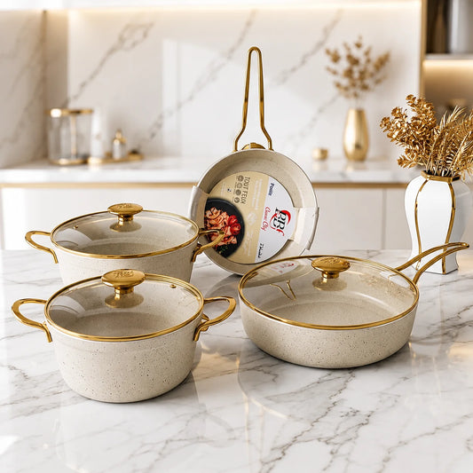 Pack de 7 pcs Cuisine Lina White Gold BBF