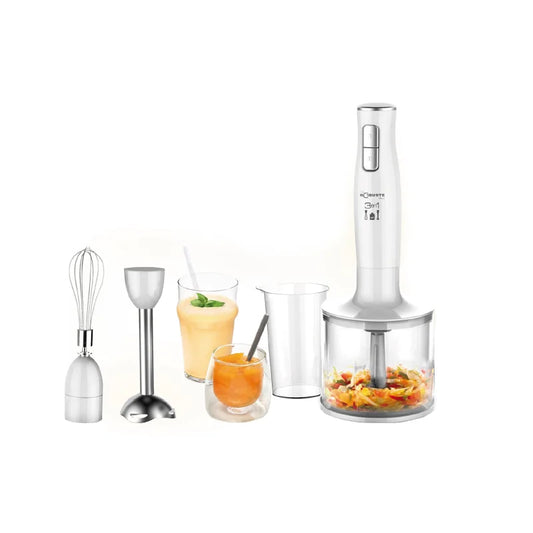 Mixeur plongeant inox 3 en 1 – 300W Robuste MP 3en1