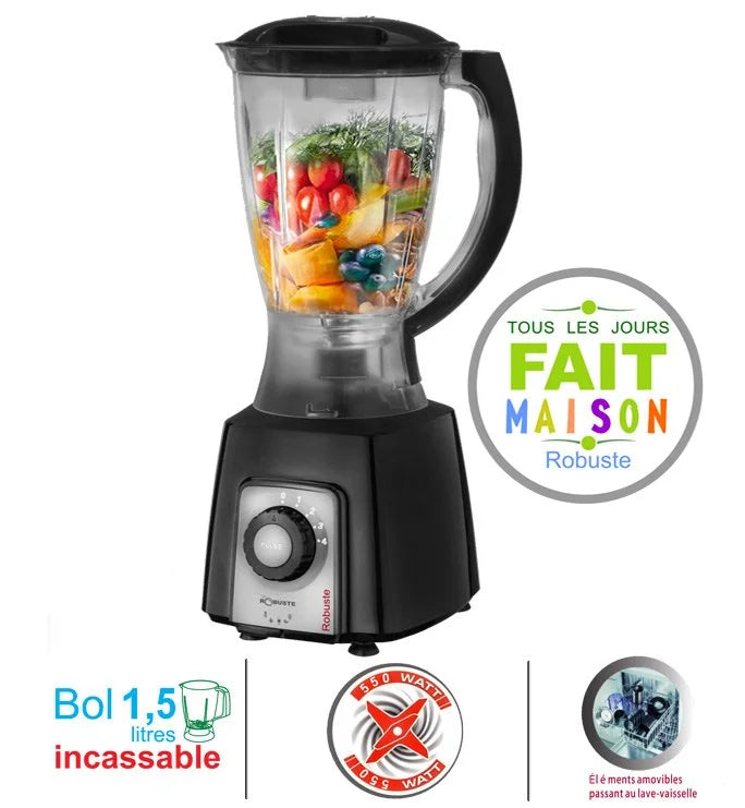 BLENDER 1.5L 550W Robuste BH550