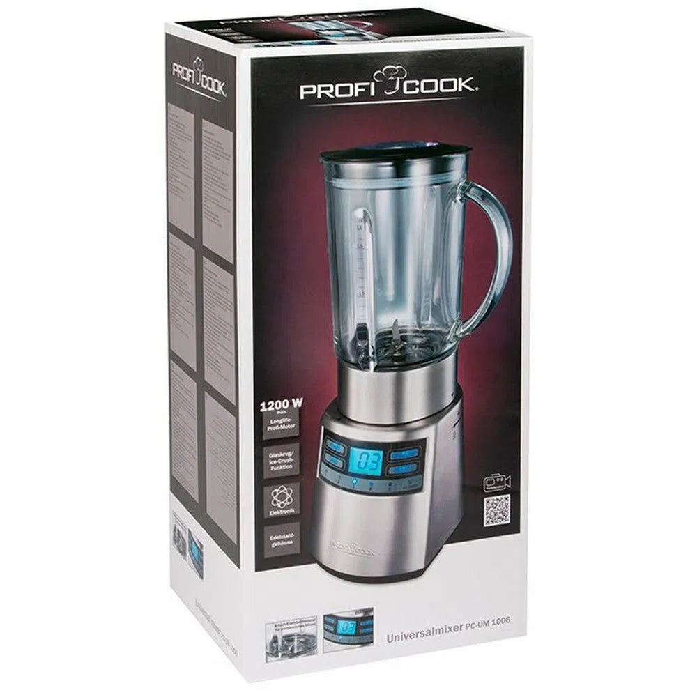 Blender en verre Multifonctions 1.8L 1200W ProfiCook PC-UM 1006