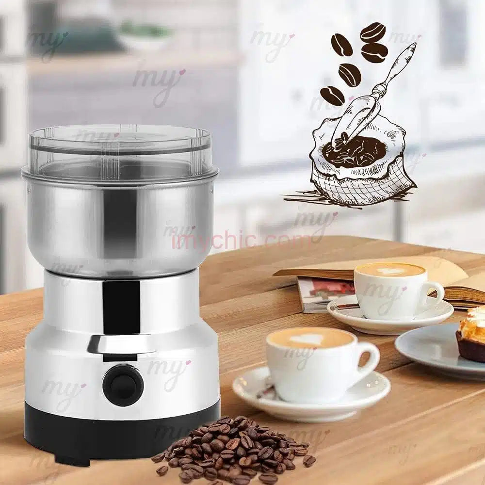 BRANDMANN Mini moulin à café & épices INOX électrique 300ml