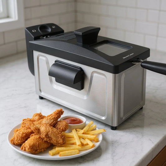 Friteuse inox 3L 1800W SilverCrset DF7710B-GS