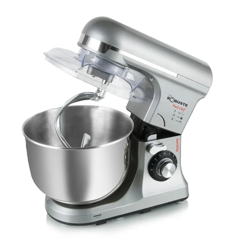 Pétrin 07L 03KG 1300W 08Vitesses Robuste Fast Gris