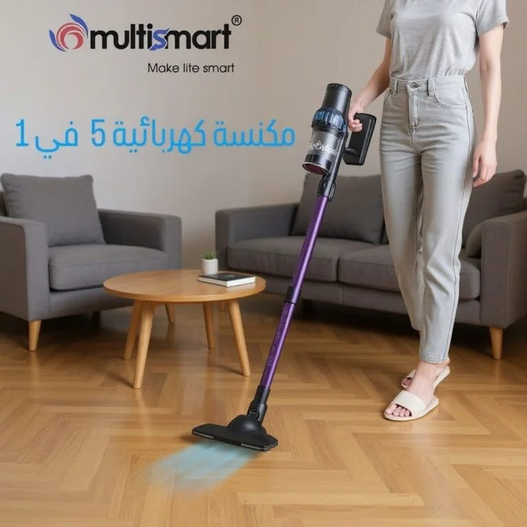 Aspirateur Balai 5 en 1 – 500Wavec Fil Multismart MS-VC2121