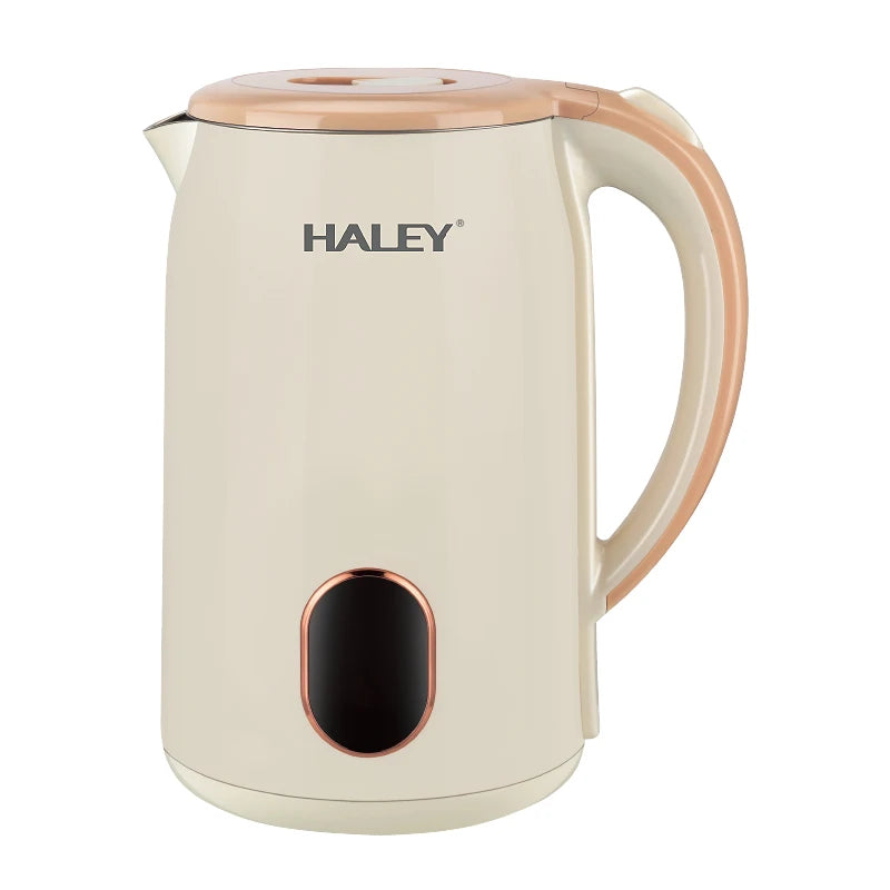 Bouilloire électrique Sans Fil en inox 2.5L 2000W Beige Haley HY-8915