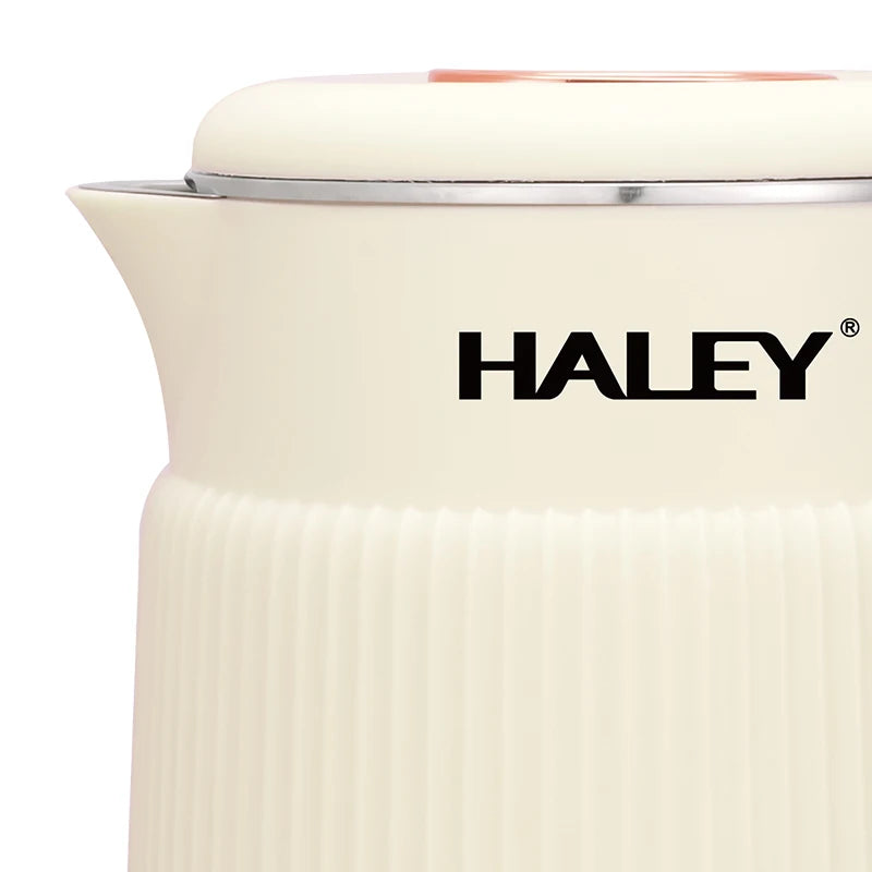 Bouilloire électrique Sans Fil en inox 2L 1500W Beige Haley HY-8963