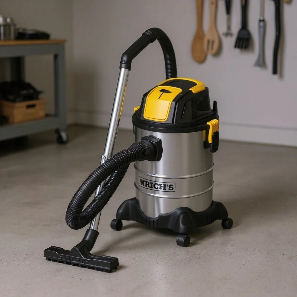 Aspirateur INOX a eau et Poussière Multifonction avec Accessoires 2300 W 25 Litres Heinrich´s Germany HBS 1804