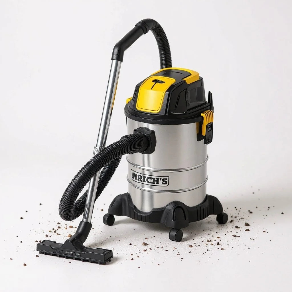 Aspirateur INOX a eau et Poussière Multifonction avec Accessoires 2300 W 25 Litres Heinrich´s Germany HBS 1804