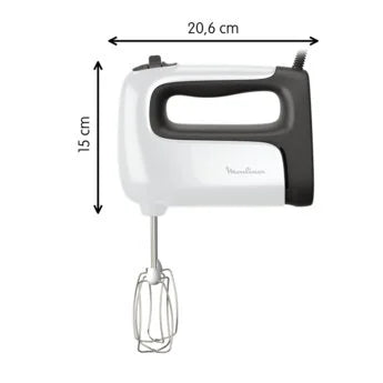 Batteur et Mixeur 4 en 1- 500W 05 Vitesses Moulinex Original HM462110
