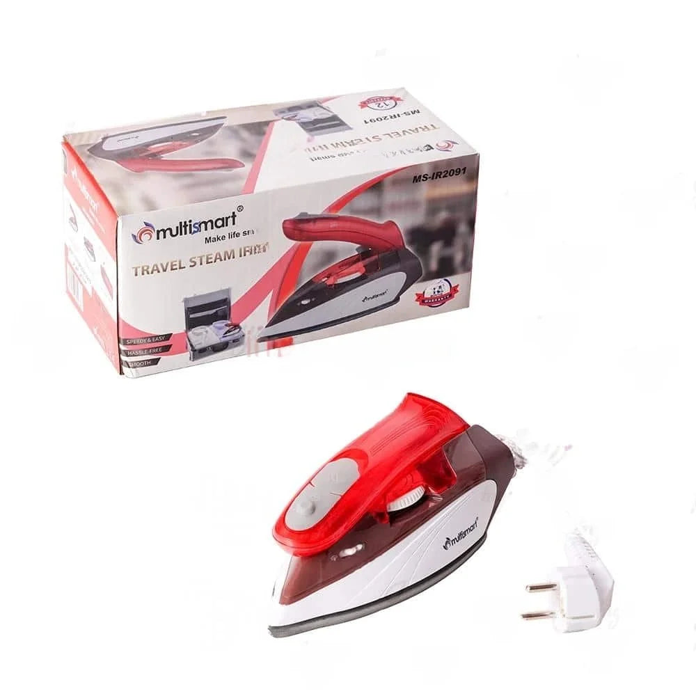 Fer À Repasser de Voyage À Vapeur Pliable 1000W Multismart MS-IR2091