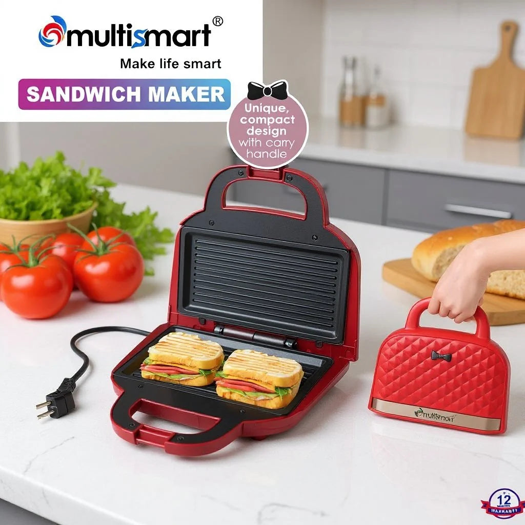 Mini Panineuse Forme Sac 750W MultiSmart MS-SW1011